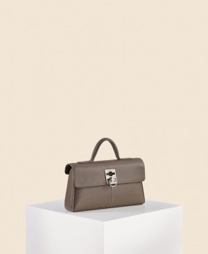 Grey Brown Women's Cafuné Stance Wallet Crossbody Bags | FGL4137LW